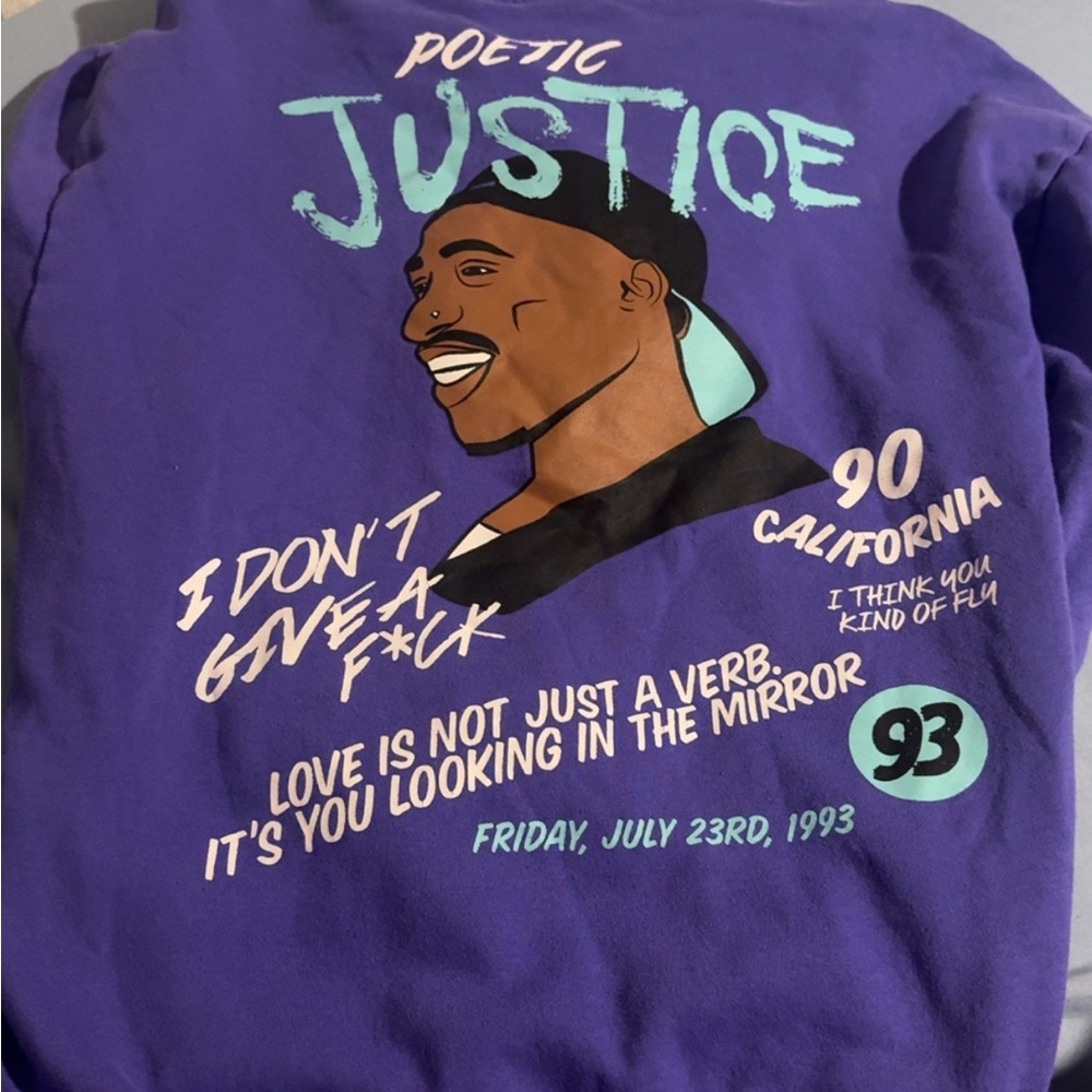 Chemistry Purple Graphic Sweatshirt